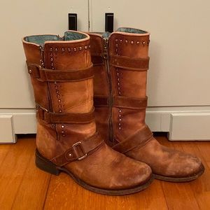 Corral Vintage Studded Harness and Buckle Boots